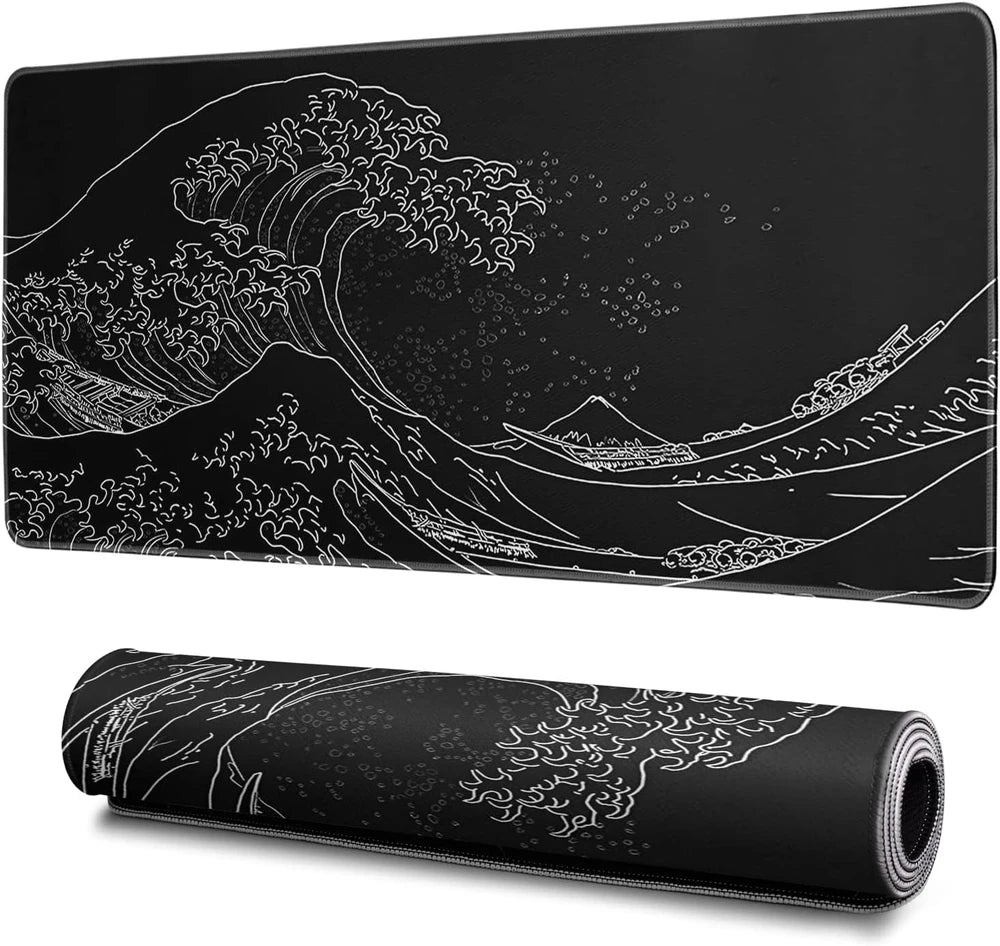 Japanese Wave Gaming Desk Mat