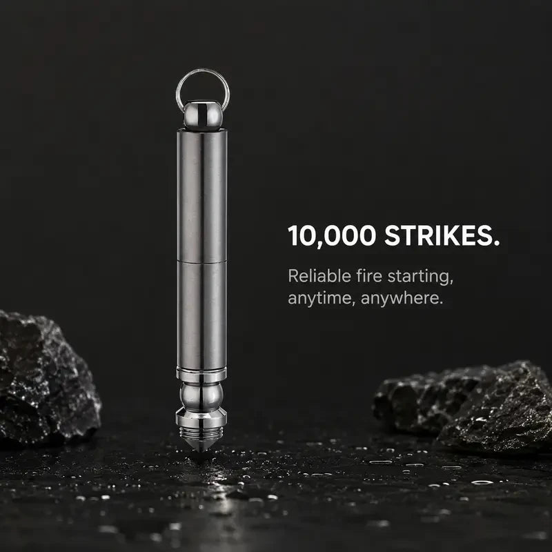Windproof Metal Match Keychain