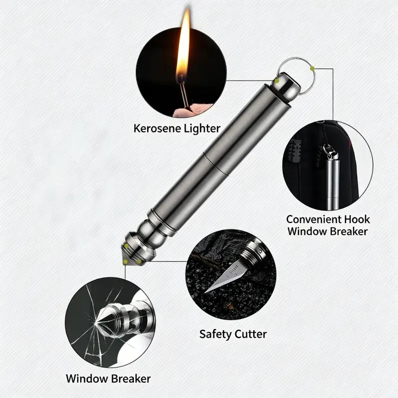 Windproof Metal Match Keychain