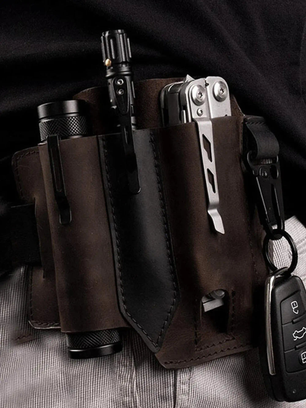 Leather EDC Belt Pouch