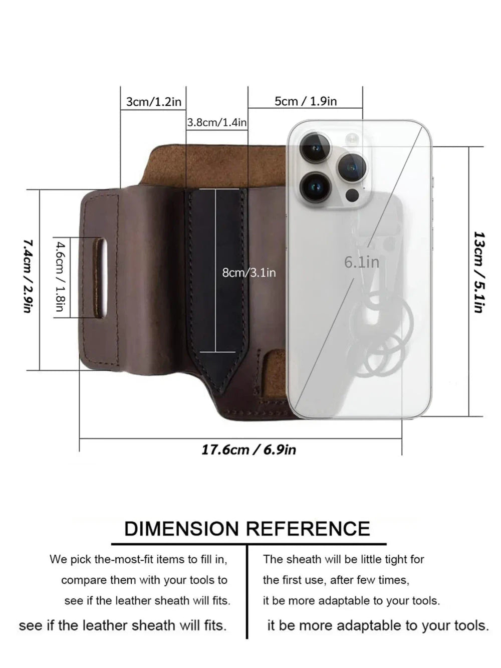 Leather EDC Belt Pouch