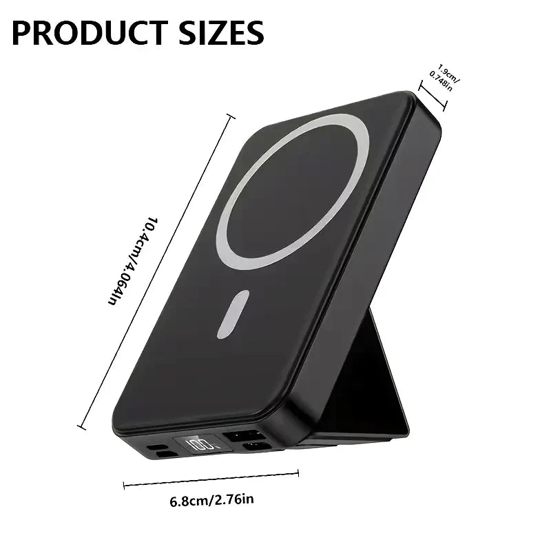 Magnetic Wireless Portable Power Bank