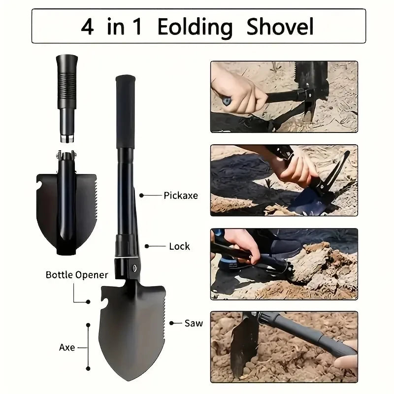 Compact Folding Camping Shovel