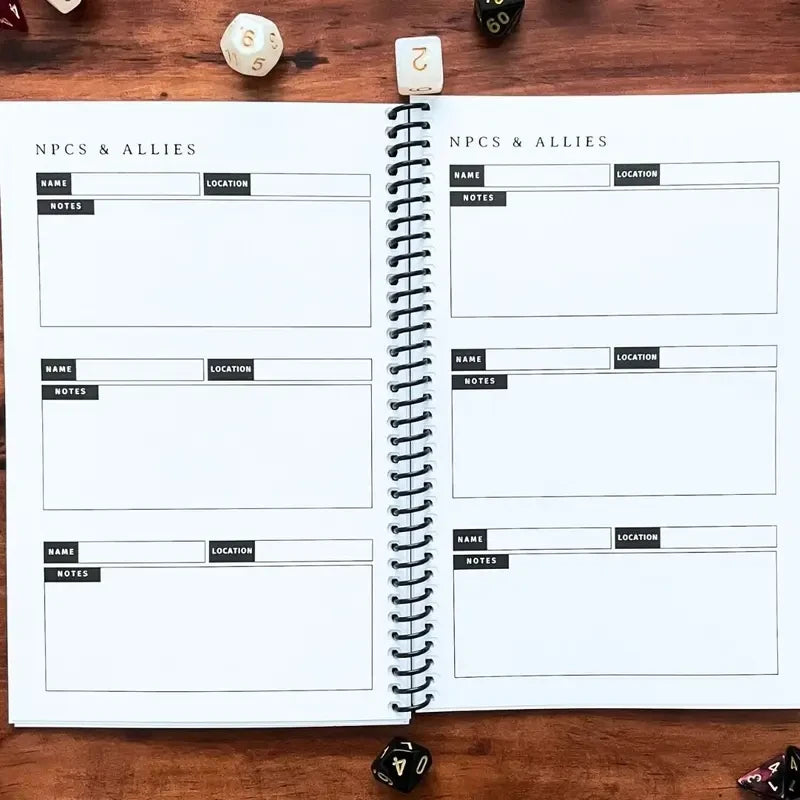 Fantasy Roleplay Campaign Journal