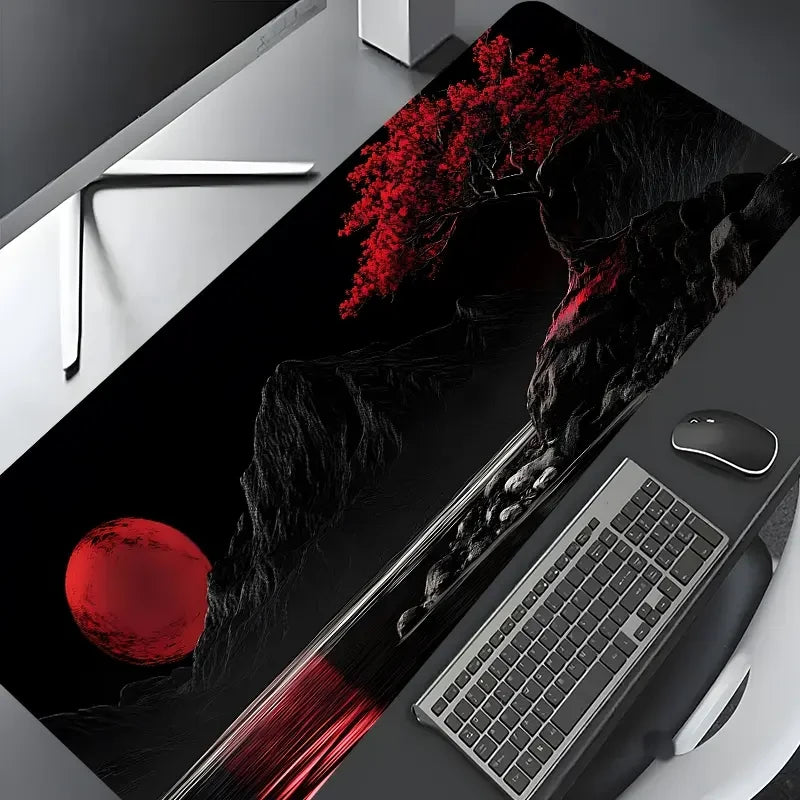 Japanese Moon Tree Gaming Desk Mat