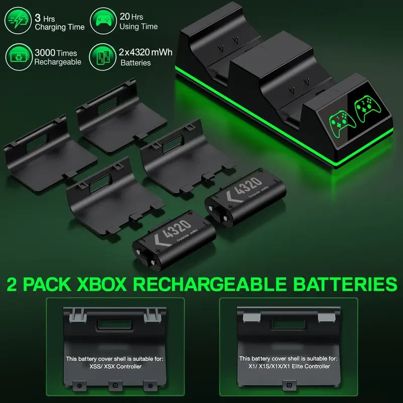 Dual Xbox Controller Charging Dock