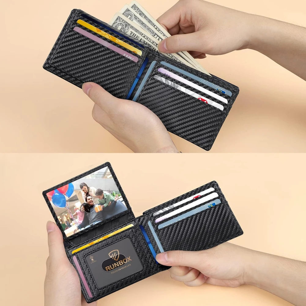 Minimalist RFID Leather Bifold