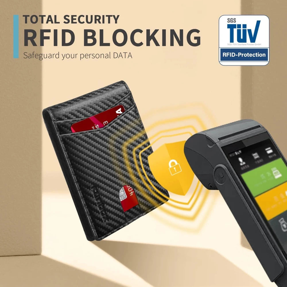 Minimalist RFID Leather Bifold