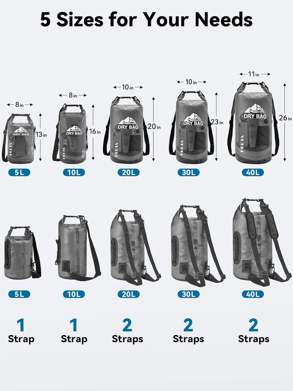 Heeta Waterproof Roll Top Dry Bag