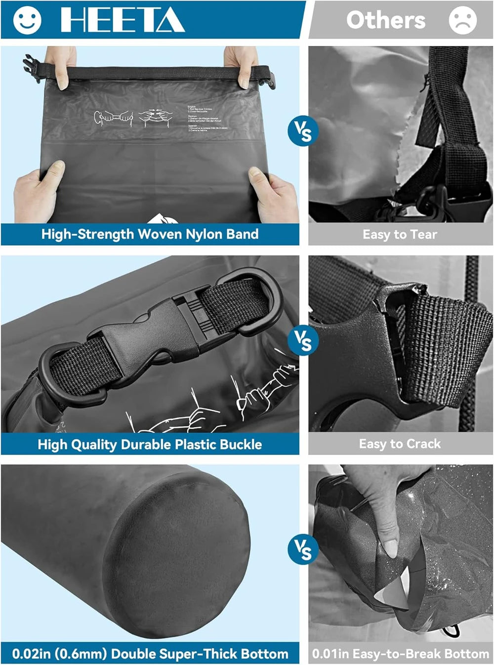 Heeta Waterproof Roll Top Dry Bag