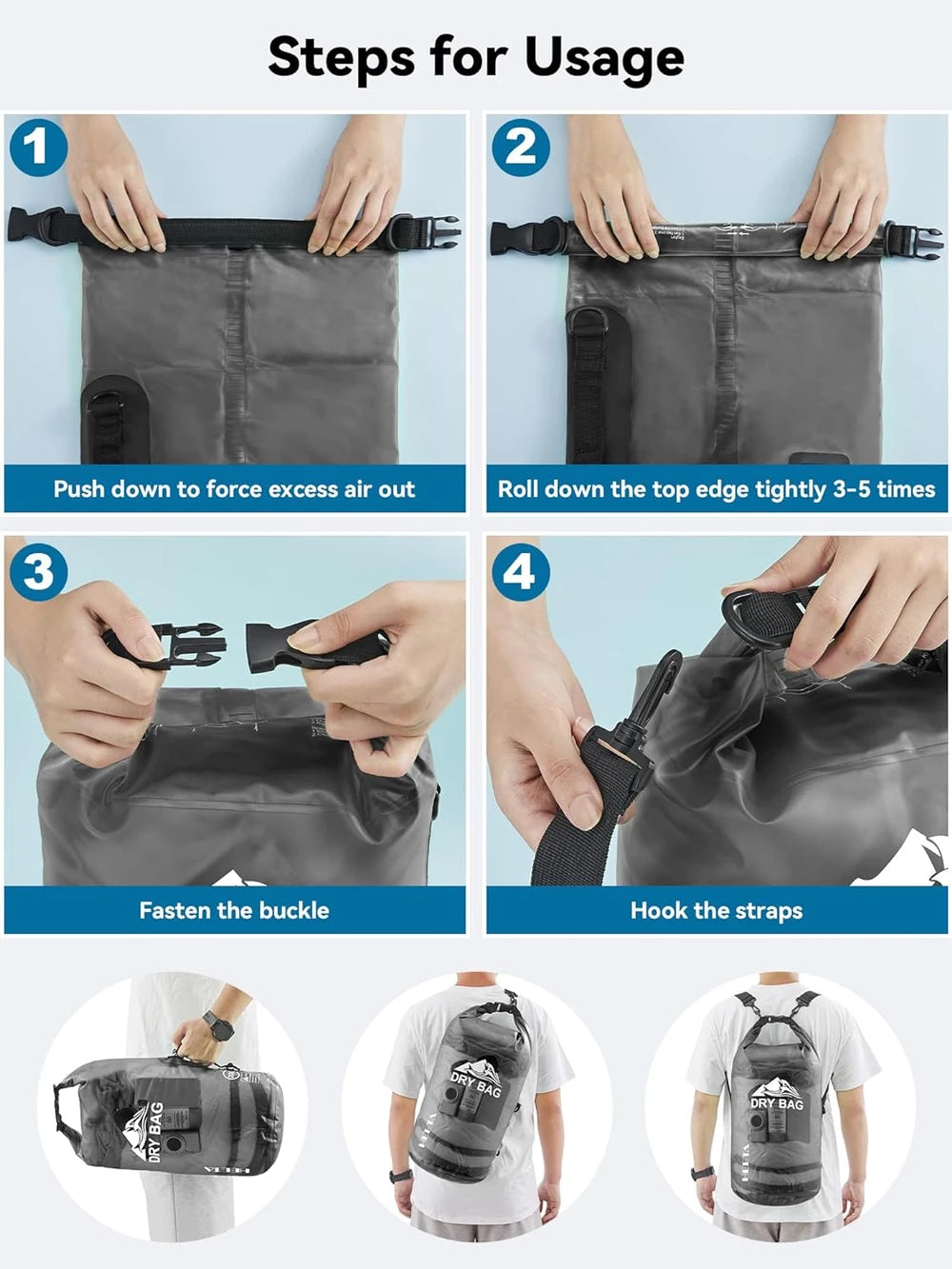 Heeta Waterproof Roll Top Dry Bag