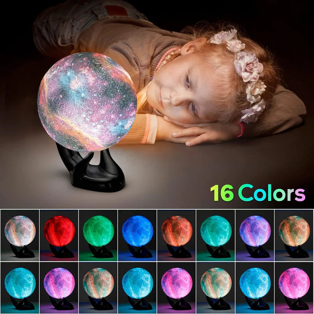 Brightworld Galaxy Moon Lamp
