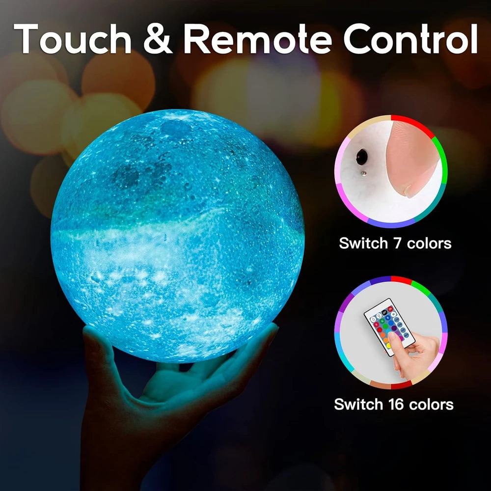 Brightworld Galaxy Moon Lamp