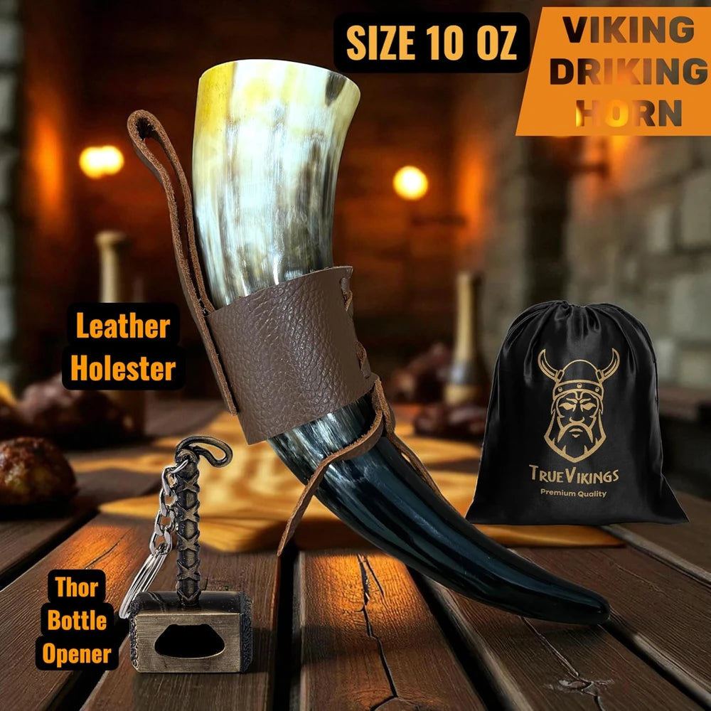 Authentic Polished Viking Drinking Horn