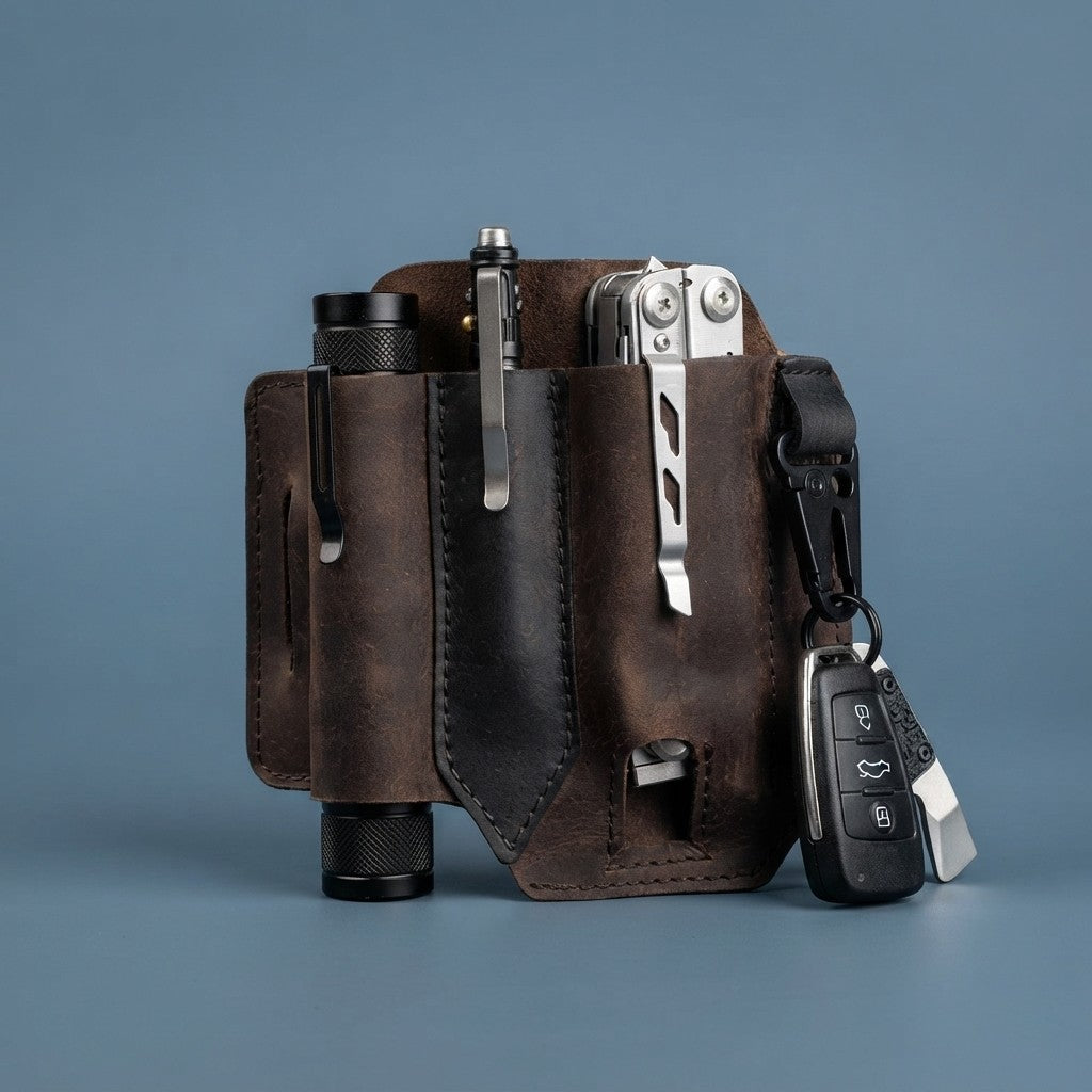 Leather EDC Belt Pouch