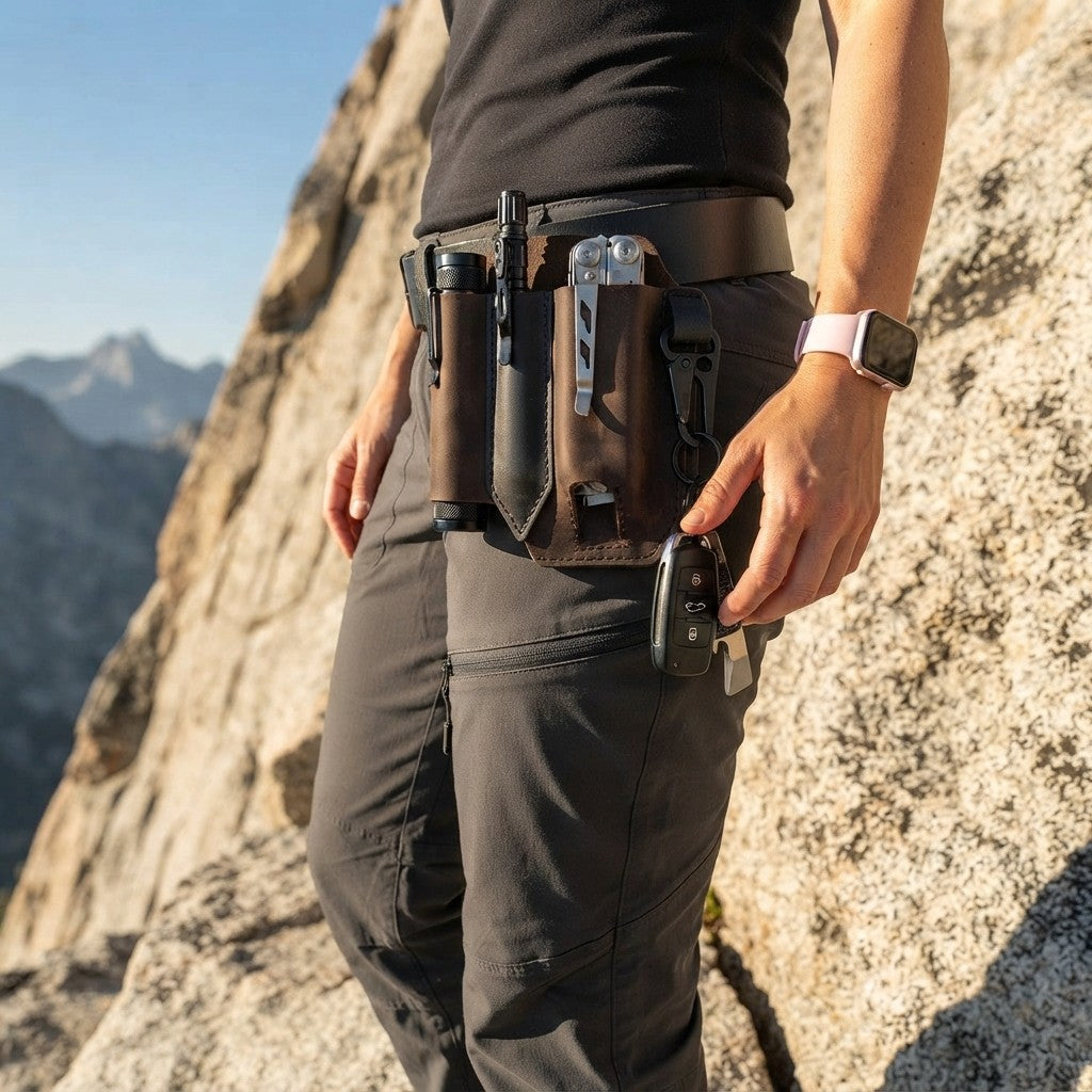 Leather EDC Belt Pouch